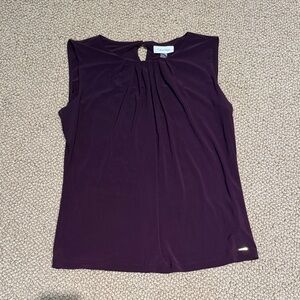 Calvin Klein Women's Deep Purple Blouse